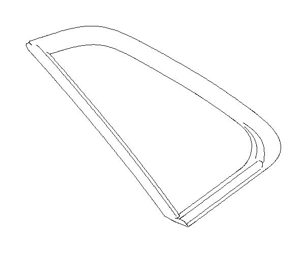 View 65249FG010 Quarter Glass. Glass SIX Light (Left). Full-Sized Product Image