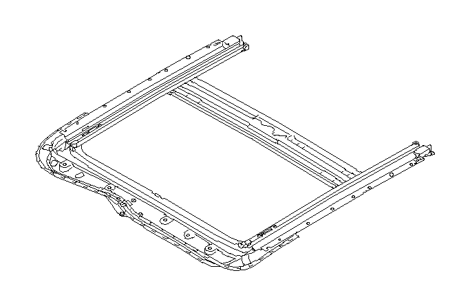 View 65420FG000 Sunroof Frame. Rail Sun Roof. PB001028 Rail. Full-Sized Product Image