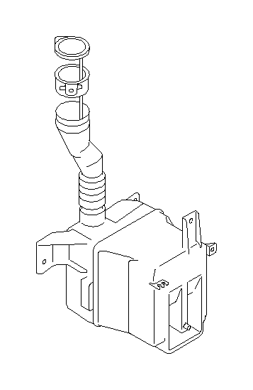 View 86631FG340 Washer Fluid Reservoir. Tank Washer (Front). Full-Sized Product Image