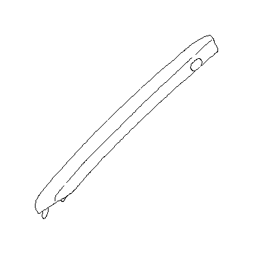 View 94010FG011ME Body A Pillar Trim Panel. Trim Panel A PL (Left, Upper, BLACK; OFF BLACK). Full-Sized Product Image