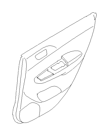 View 94261FG200JC Door Interior Trim Panel (Right, Rear, BLACK; BLACK/OFF BLACK; OFF BLACK) Full-Sized Product Image