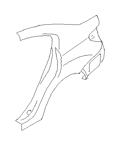 View 51439FJ0819P Panel SD Quarter RP4RH. Complete (Right, Rear Quarter, Outer). Full-Sized Product Image