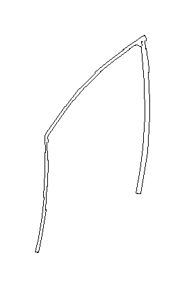 View 63512FJ020 Door Seal. Weatherstrip Door SRH (Right, Rear). Full-Sized Product Image