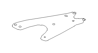 View Floor Jack Bracket. Suspension Control Arm Bracket (Left, Front). Full-Sized Product Image