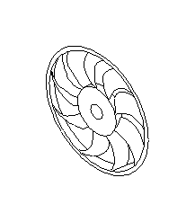 Image of Engine Cooling Fan Blade (Left) image for your 2025 Subaru Impreza 2.0L 5MT Premium Wagon 