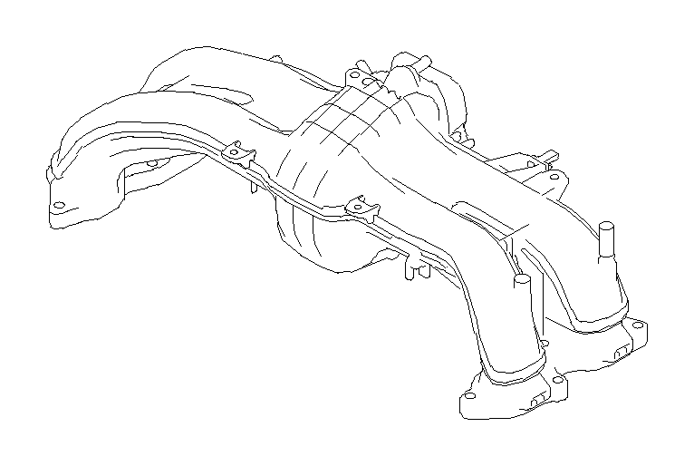 View 14003AC420 Engine Intake Manifold. Manifold Interior. Full-Sized Product Image