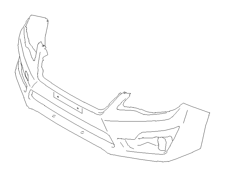 View 57704FJ003 Bumper Cover. Bumper Face Standard (Front). Full-Sized Product Image