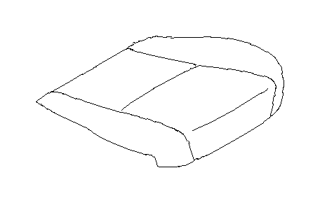 View 64139FJ134WJ Seat Cushion Foam. Cushion OCPANTRH. OCUPANT (Right, Front, IVORY). Full-Sized Product Image