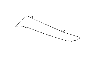 View 91123FJ100 Molding Grille. Molding GRL Wing CLH (Left, Front). Full-Sized Product Image