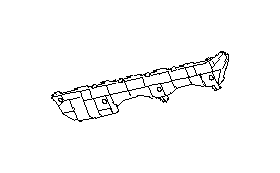 Image of Bumper Cover Bracket. Bumper Cover Support Rail. Bumper Guide (Left, Rear, Driver). Bracket Bumper... image for your 2013 Subaru Crosstrek  Premium 