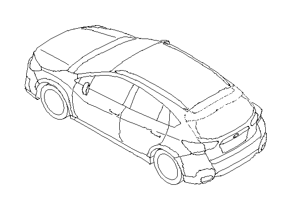 Image of Spoiler ROOFCTR. A Vehicle Body part. image for your 2020 Subaru Legacy   
