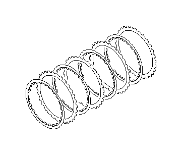 View 31523AA400 Plate Set Transfer Clutch. Plate Set TRF CCH. Full-Sized Product Image
