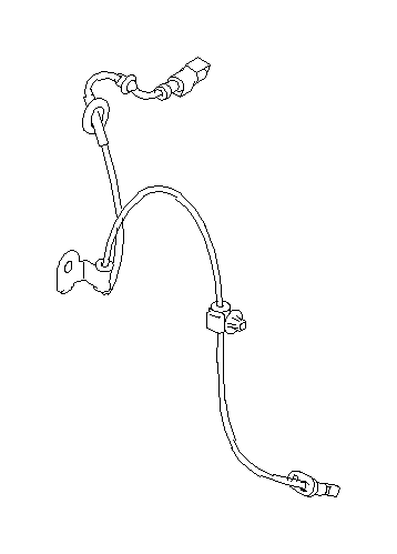View 27540FJ010 ABS Wheel Speed Sensor. Sensor FT (Left, Front). Full-Sized Product Image