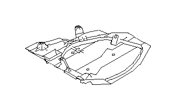 View 42045FJ021 Fuel Tank Shield. Fuel Tank Skid Plate. Protector Tank RHX (Right, Steel). Full-Sized Product Image