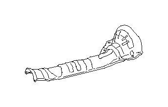View 44651AE200 Catalytic Converter Heat Shield. Exhaust Resonator Heat Shield (Upper). Full-Sized Product Image