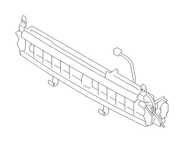 View 52811FJ000 Active Grille Shutter. Radiator Shutter. Unit Active Grille. Full-Sized Product Image