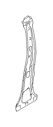 View 51530FJ0009P Body B Pillar Reinforcement. Pillar Complete IN (Right, Inner, Center). Full-Sized Product Image