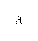View 64917GA250WD Headrest Free Bushing. Headrest Guide (IVORY). Full-Sized Product Image