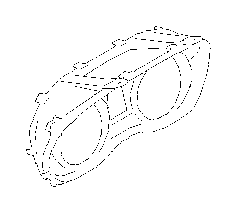 View 85057FJ030 Instrument Cluster Bezel. Instrument Cluster Visor. Instrument Panel Lens. Full-Sized Product Image