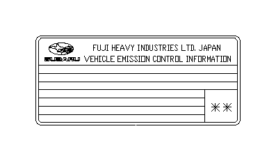 View 14808AH820 Label Emission Control. Label Emission EE. Full-Sized Product Image
