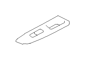 View 94263FJ020WJ Door Switch Trim Panel. Door Window Switch Bezel. Interior Door Handle Trim (Right, IVORY). Full-Sized Product Image