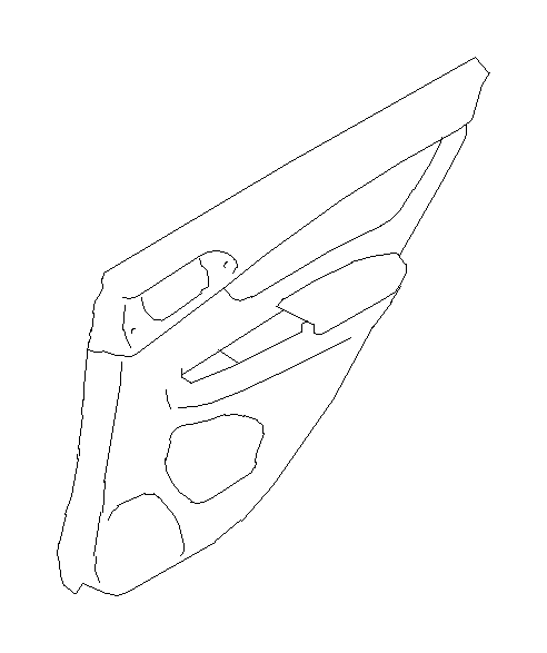 View 94226FJ090WJ Door Interior Trim Panel (Left, Rear, IVORY) Full-Sized Product Image