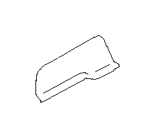 View 94027FJ080VH Interior Quarter Panel Trim Panel. Trunk Trim Panel (Right, Rear Quarter, BLACK; OFF BLACK). Full-Sized Product Image