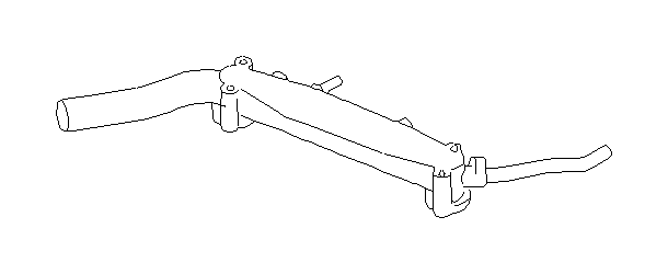 View 14050AA26A Engine Coolant Bypass Hose. Engine Coolant Flange. Engine Coolant Pipe (Inlet). Full-Sized Product Image