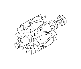 View 23708AA140 Rotor Alternator Full-Sized Product Image
