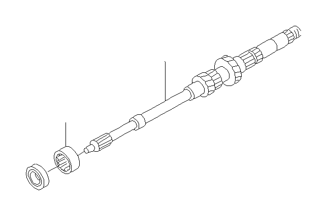 View 32214AA570 Gear Set-3RD and 4TH. Sleeve and Hub. Full-Sized Product Image