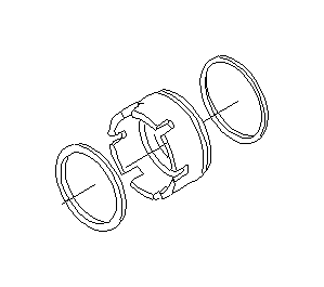 View 31616AA120 Lip. Piston OVERRUNNING Clutch. PT810392 Seal Lathe CUT R. Full-Sized Product Image