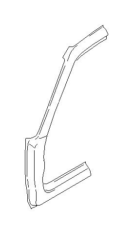 View 51402FC150 Body A Pillar. Pillar Complete (Left, Front, Outer). Full-Sized Product Image