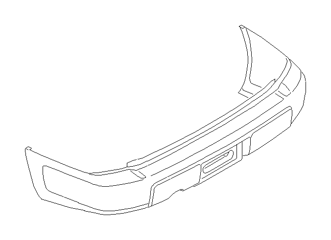 View 57720FC080 Bumper Cover. Bumper Face R (Rear). Full-Sized Product Image