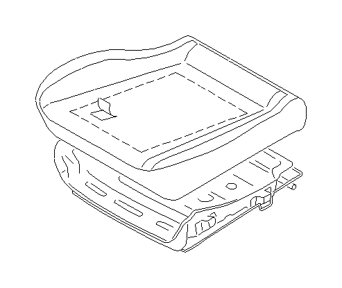 View 64100FC090 Seat Frame. Frame Cushion (Left, Front). Full-Sized Product Image