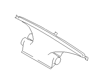 View 66105FC030 Instrument Panel Air Duct. Windshield Defogger Vent (Left, Front). Full-Sized Product Image