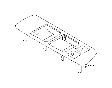View 83082FC020OE Door Switch Trim Panel. Door Window Switch Bezel. Interior Door Handle Trim (Left). Full-Sized Product Image