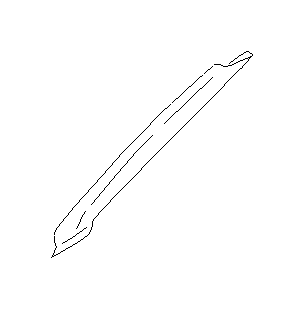 View 94010FC000ND Body A Pillar Trim Panel (Right, Upper, DARK GRAY) Full-Sized Product Image