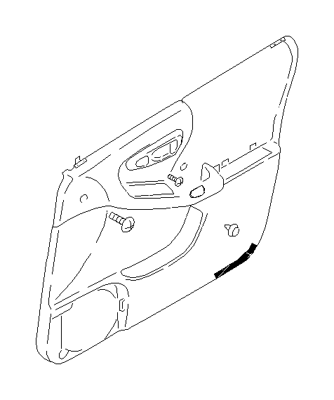 View 94050FC520ND Door Interior Trim Panel (Right, Front, Outer, DARK GRAY) Full-Sized Product Image