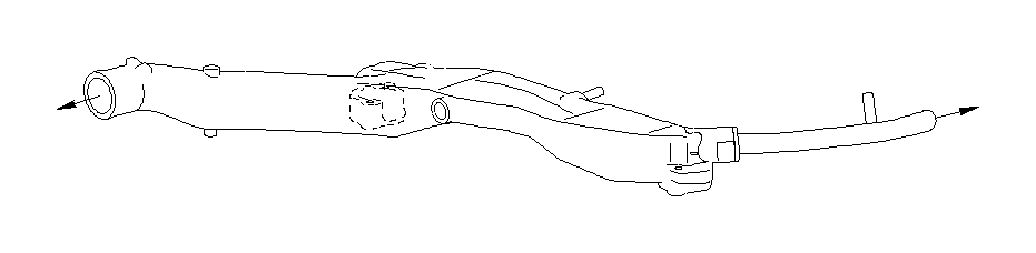 View 14050AA352 Engine Coolant Bypass Hose. Engine Coolant Flange. Engine Coolant Pipe (Inlet). Full-Sized Product Image