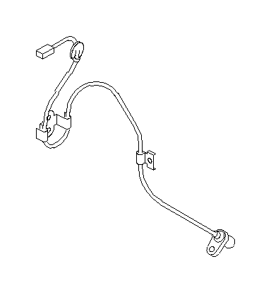 View 27540AE021 ABS Wheel Speed Sensor. Sensor FTRH (Right, Front). Full-Sized Product Image