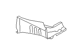 View 51630FE052 Dashboard Panel Bracket. Fender Rail Reinforcement (Left). Full-Sized Product Image