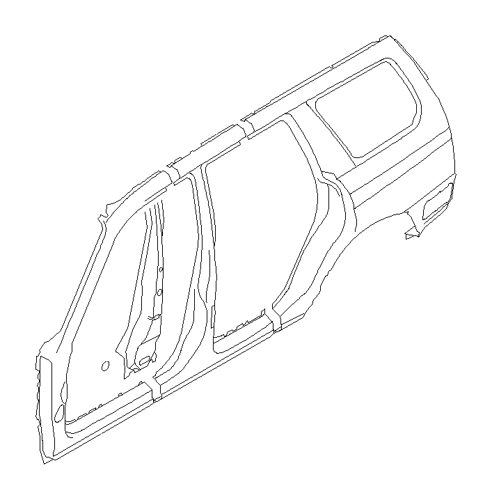 View 51449SA0129P Rocker Panel. Side Sill Complete (Left, Outer). Full-Sized Product Image