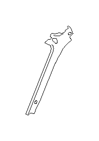 View 51530SA0009P Body B Pillar Reinforcement. Pillar Complete IN (Right, Inner, Center). Full-Sized Product Image