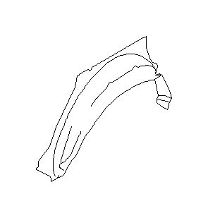 View 51560SA0009P Wheel Housing Side Panel. R Arch IN (Right, Rear, Inner). Full-Sized Product Image