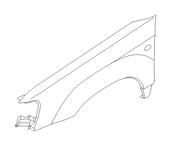 View 57110SA0309P Fender Complete (Left, Front, Plastic) Full-Sized Product Image