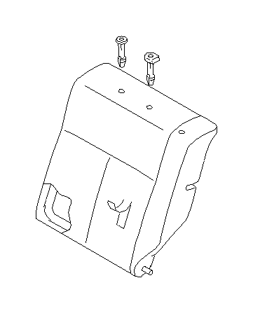 View 64330SA120 Seat Back Cushion. Main. Seat Pad B R R (Left). Full-Sized Product Image