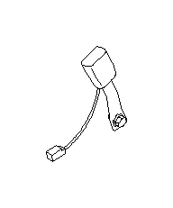 View 64631SA000ES Seat Belt Receptacle. Seat Belt IN (Left, Front, Inner, BEIGE). Full-Sized Product Image