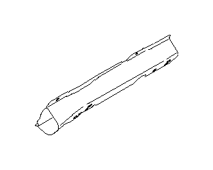 View 94088SA050 Roof Insulator. Roof Opening Trim. Pad Rail Side (Left, Rear). Full-Sized Product Image