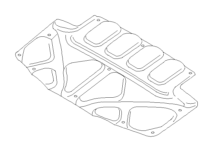 View 90815SA100 Hood Insulation Pad. Insulator Hood (Front). Full-Sized Product Image