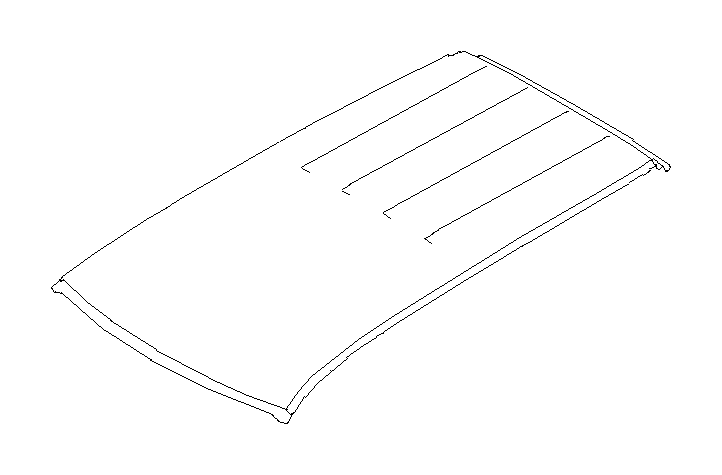 View 53600SC0109P Panel Complete Roof Full-Sized Product Image